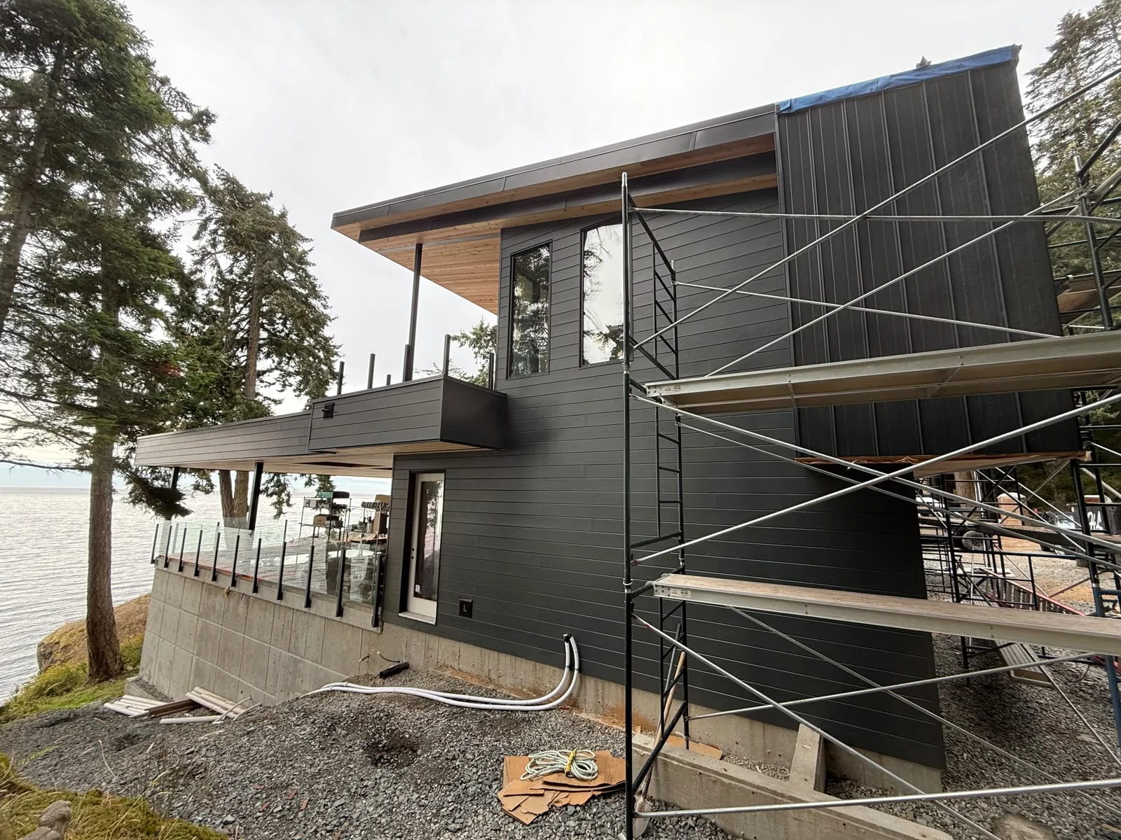 Croc Rock exterior project, 7825 West Coast Road, Sooke